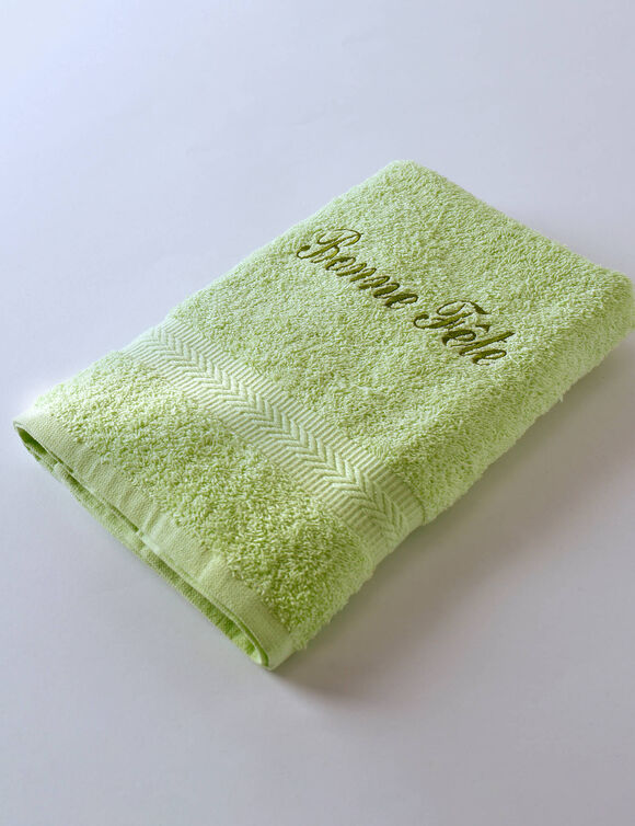 Collection serviettes de bain personnalis&eacute;es - confort moelleux 420 g/m&sup2; (anis)