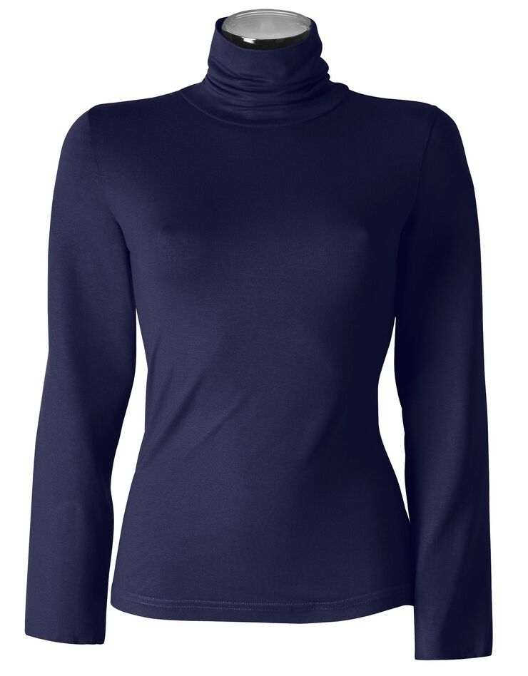 Sous-pull col roulé viscose stretch (marine) Sous-pull col roulé viscose stretch (marine)