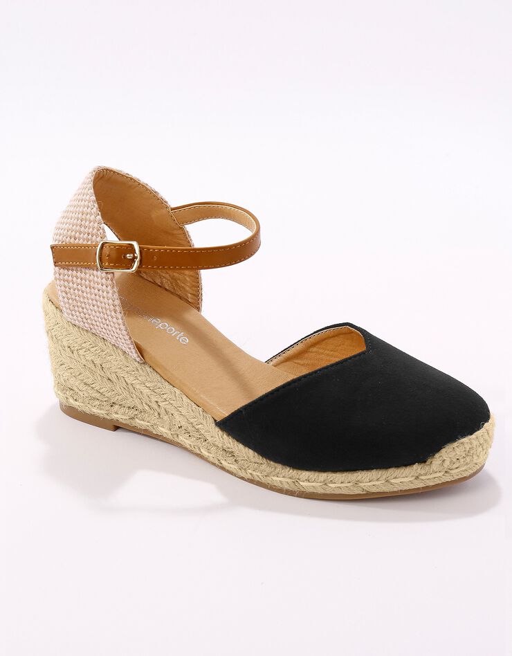 Sandales espadrilles compensées - noir (noir) Sandales espadrilles compensées - noir (noir)