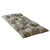 Long coussin déco imprimé feuillage (gris perle)