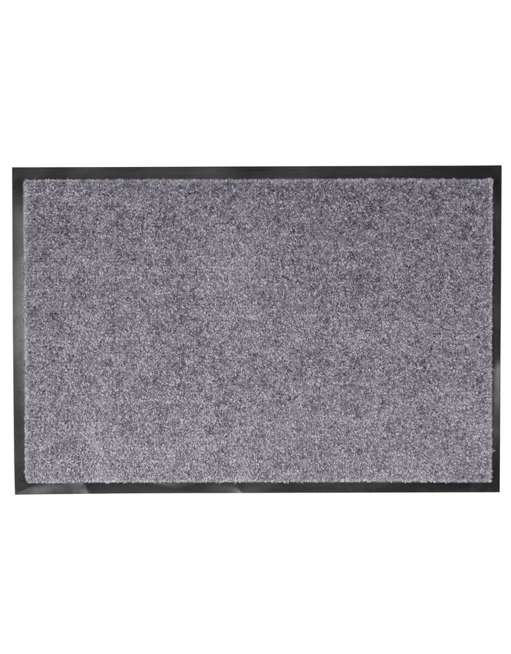 Tapis uni anti-poussière luxe (gris)