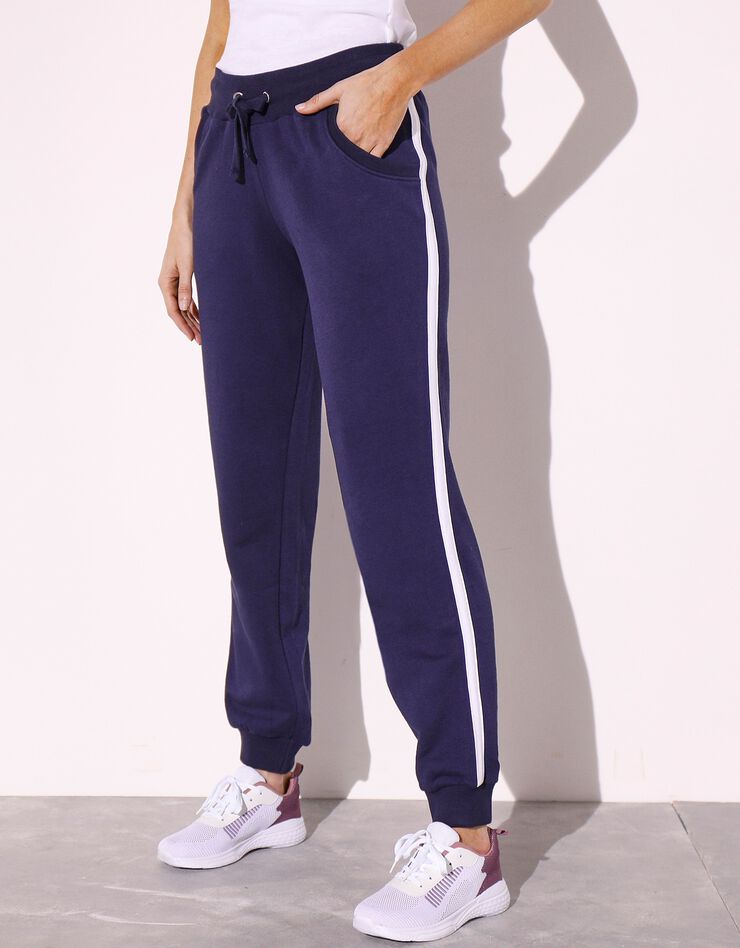 Pantalon blousant bicolore (marine / blanc) Pantalon blousant bicolore (marine / blanc)