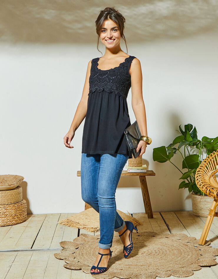 Débardeur macramé (noir) Débardeur macramé (noir)