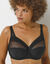 Soutien-gorge Coeur Croisé dentelle - avec armatures (noir)