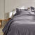 Linge de lit uni coton  (anthracite)