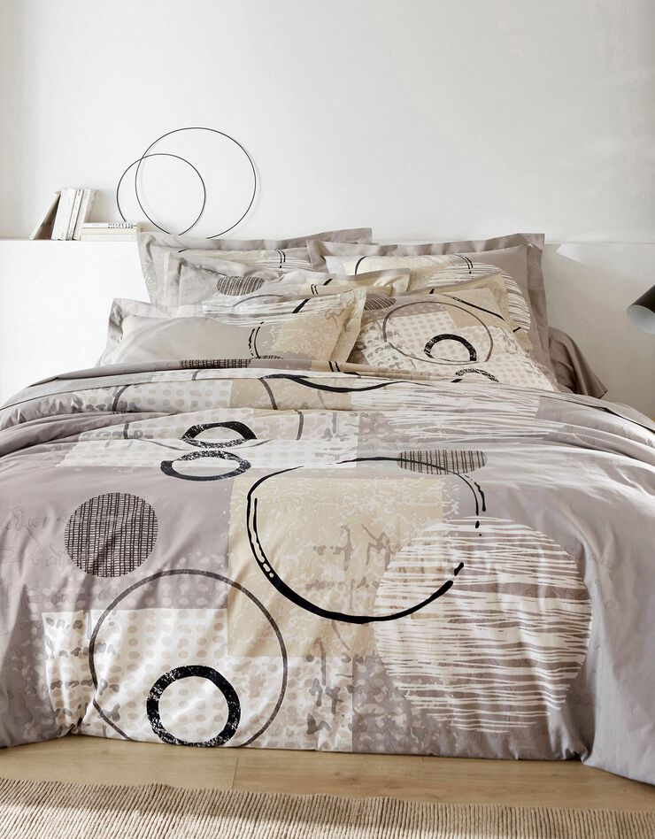 Linge de lit Diane - coton (taupe)