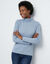 Sous-pull col roul&eacute; coton stretch uni (bleu gris&eacute;)