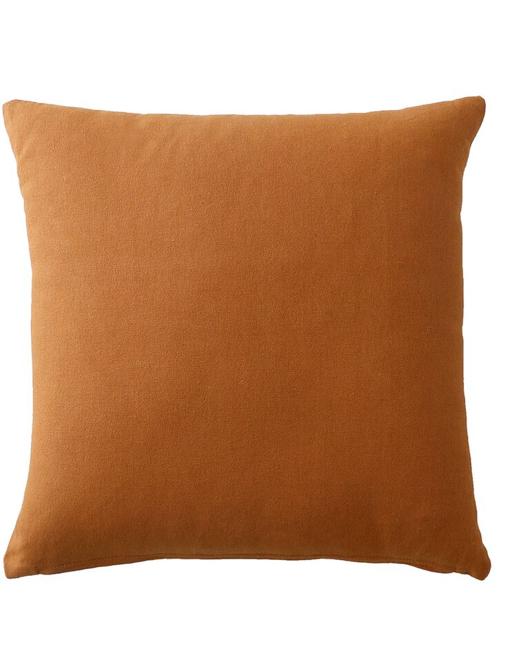 Housse de coussin unie bachette - lot de 2 (caramel)