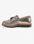 Mocassins compens&eacute;s &agrave; franges et pompons (bronze)