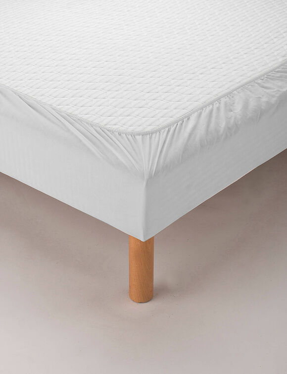 Bande cache-sommier tissu microfibre (gris perle)