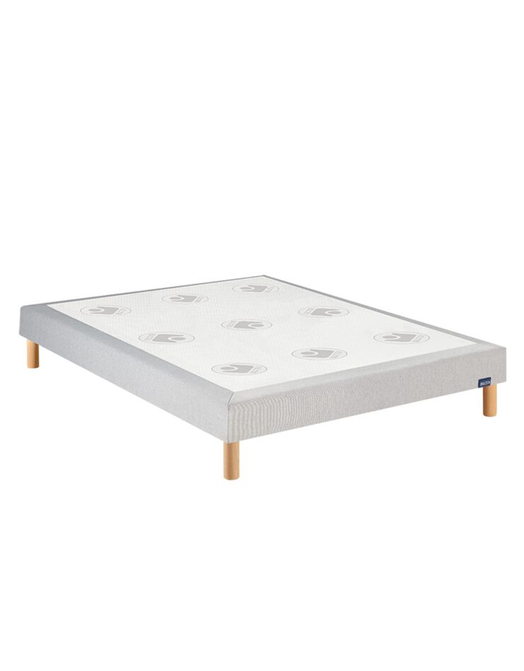 Sommier tapissier lattes confort moelleux Bultex (gris)