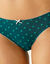 Culotte forme midi coton stretch imprimé "fleurs" - lot de 4 (bleu / vert)