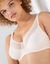 Soutien-gorge forme minimiseur en maille et tulle avec armatures (peau)