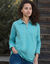 Polo bicolore maille jersey (vert grisé / gris)