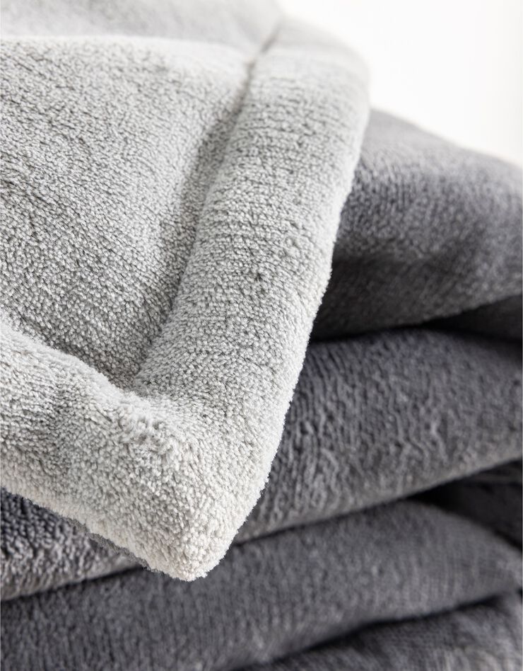 Couverture chauffante bicolore  (gris clair / anthracite)