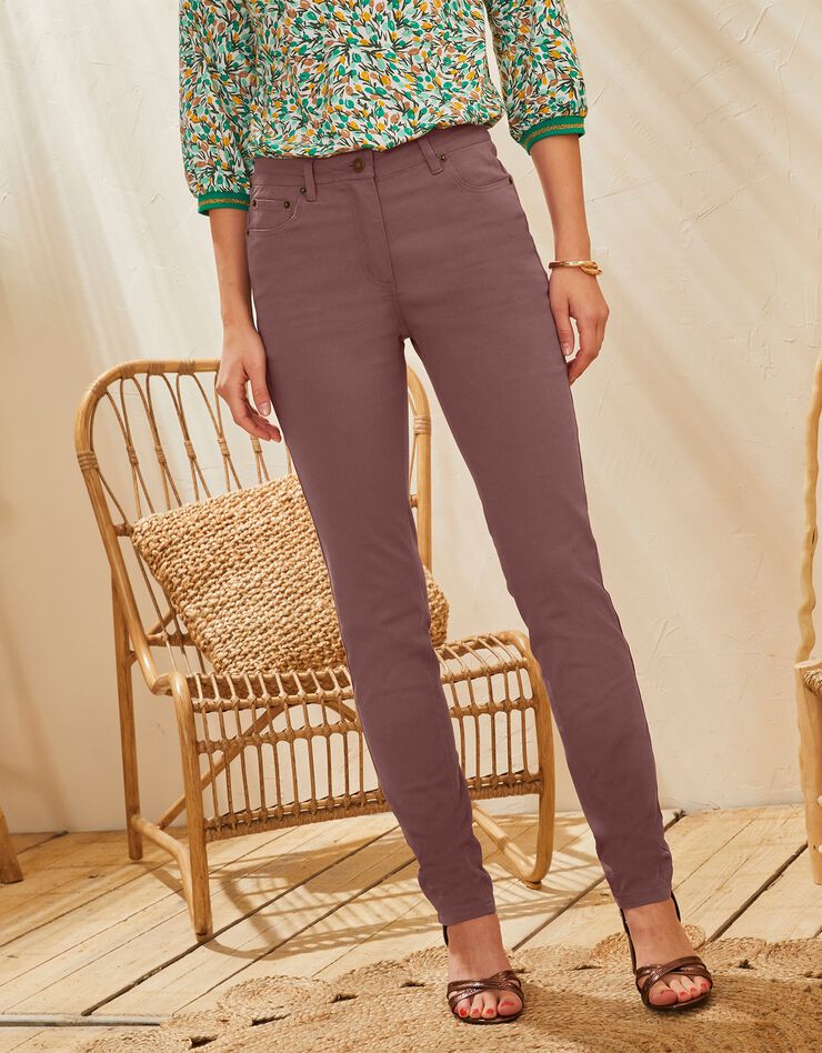 Pantalon fuselé couleur (taupe) Pantalon fuselé couleur (taupe)