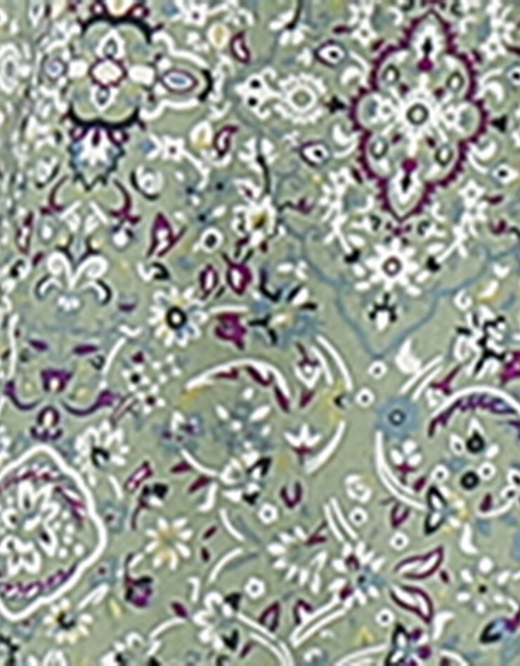 Tunique imprimée cachemire col chemise (tilleul) Tunique imprimée cachemire col chemise (tilleul)