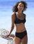 Bas de maillot de bain taille haute uni Solaro (noir)