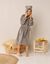 Peignoir de bain enfant personnalisable ourson à capuche  (taupe)