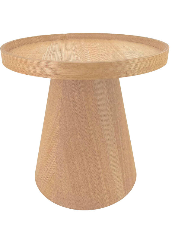 Table d'appoint ronde coloris bois (naturel)
