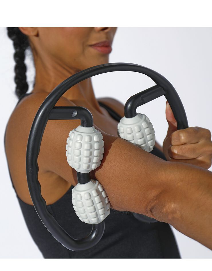 Rouleau de massage auto massant (gris/noir)