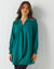 Tunique dentelle manches longues unie (vert sapin)