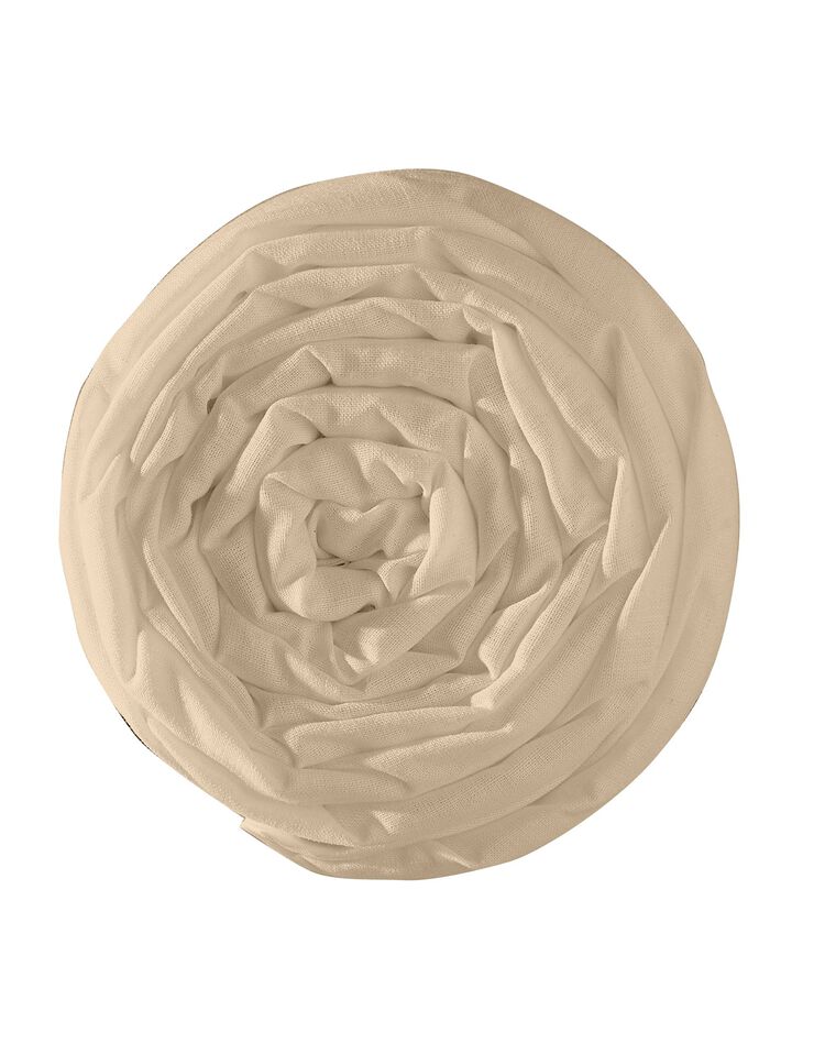 Drap-housse uni sommier articulé coton - bonnets 26 cm (sable)