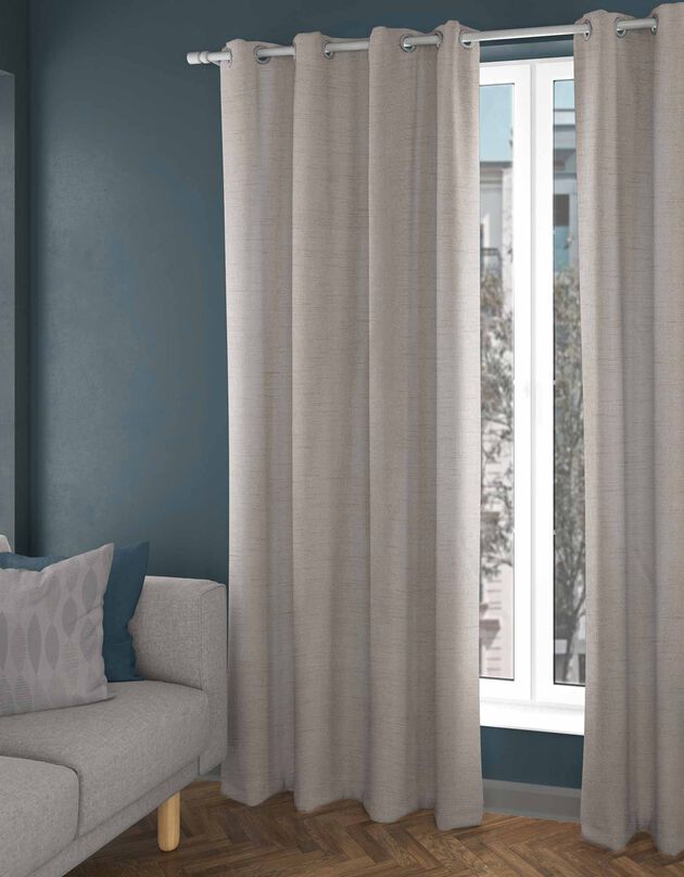 Rideau uni style shantung (taupe)