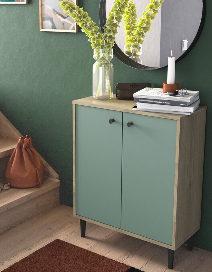Buffet HAMFIELD 2 portes – 2 coloris (vert de gris)