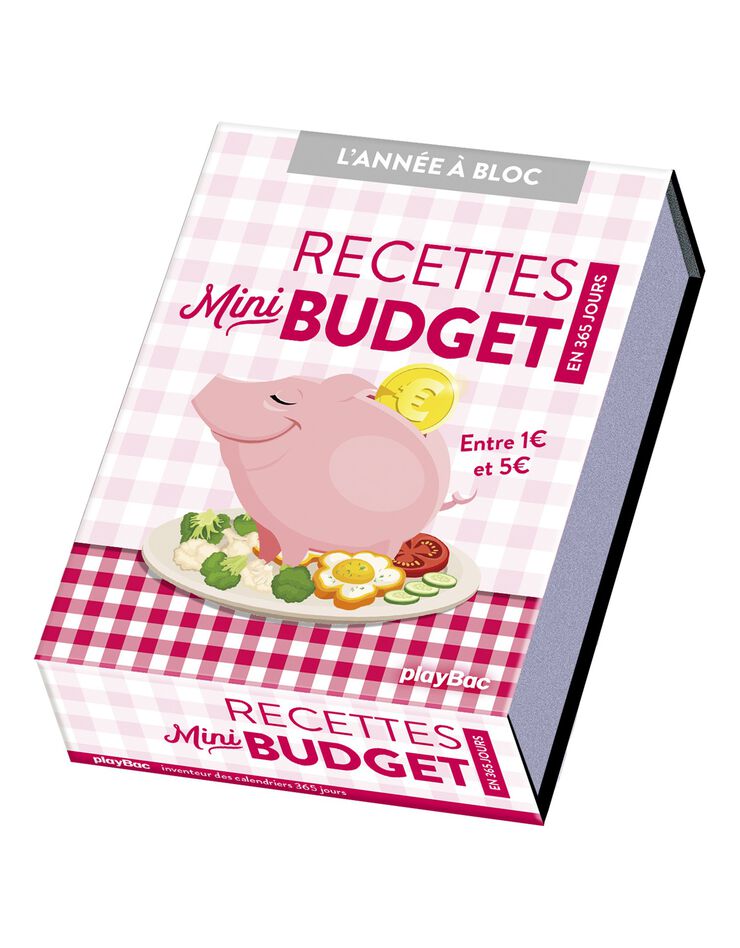 Calendrier chevalet "Recettes mini budget" (unique)