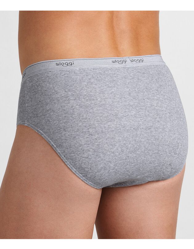 Slip fermé forme midi (gris chiné)