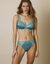Culotte maille satinée et dentelle Salford - lot de 2 (lagon + émeraude)