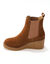 Boots "chelsea" compens&eacute;es (caramel)