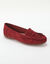 Mocassins souples textile microfibre (bordeaux)