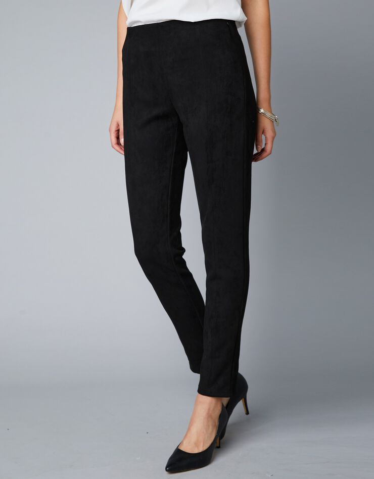 Legging en suédine, taille élastiquée (noir) Legging en suédine, taille élastiquée (noir)