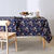Nappe en coton imprimé herbier (marine)