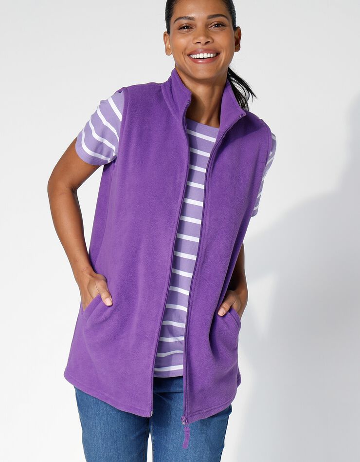 Veste polaire zippée sans manches (iris) Veste polaire zippée sans manches (iris)