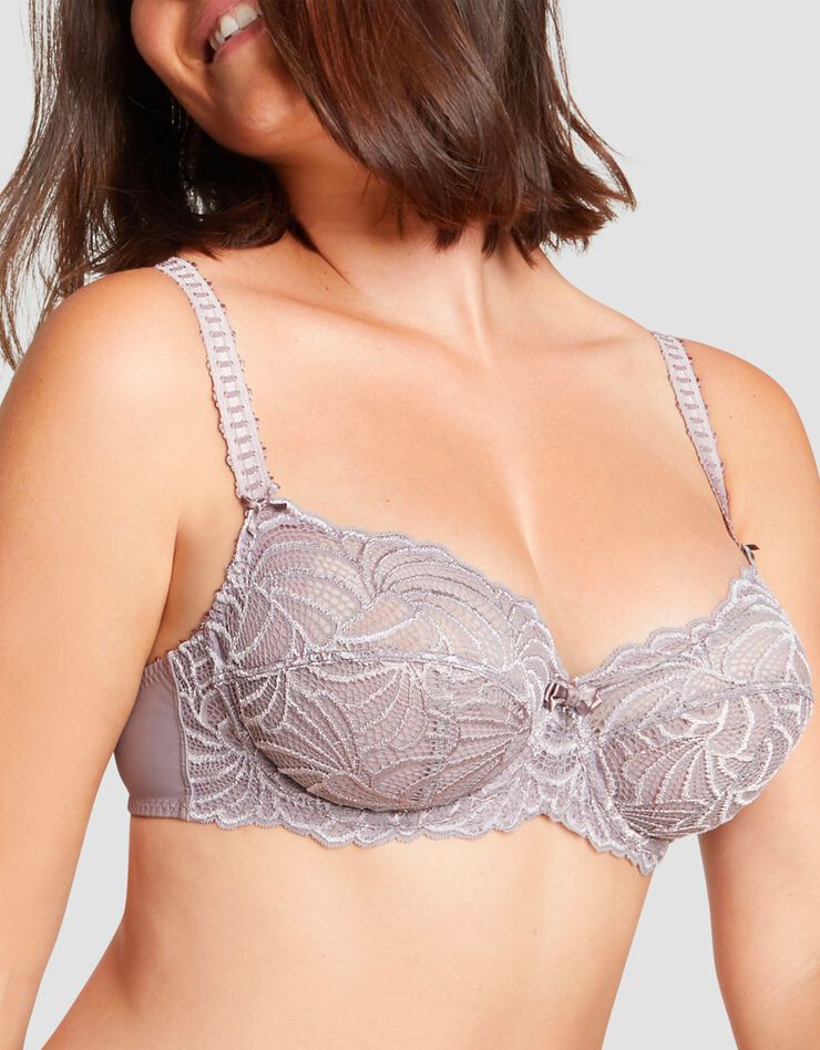 Soutien-gorge emboîtant uni "Pamplune" - avec armatures (taupe) Soutien-gorge emboîtant uni "Pamplune" - avec armatures (taupe)