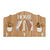 Porte-clefs en bois avec cadre photo (naturel)