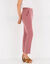 Pantalon 7/8ème coupe cigarette, uni (bois de rose)