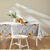 Nappe toile cirée imprimé lavande (gris / bleu)
