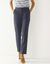 Pantalon 7/8ème coupe cigarette, uni (marine)