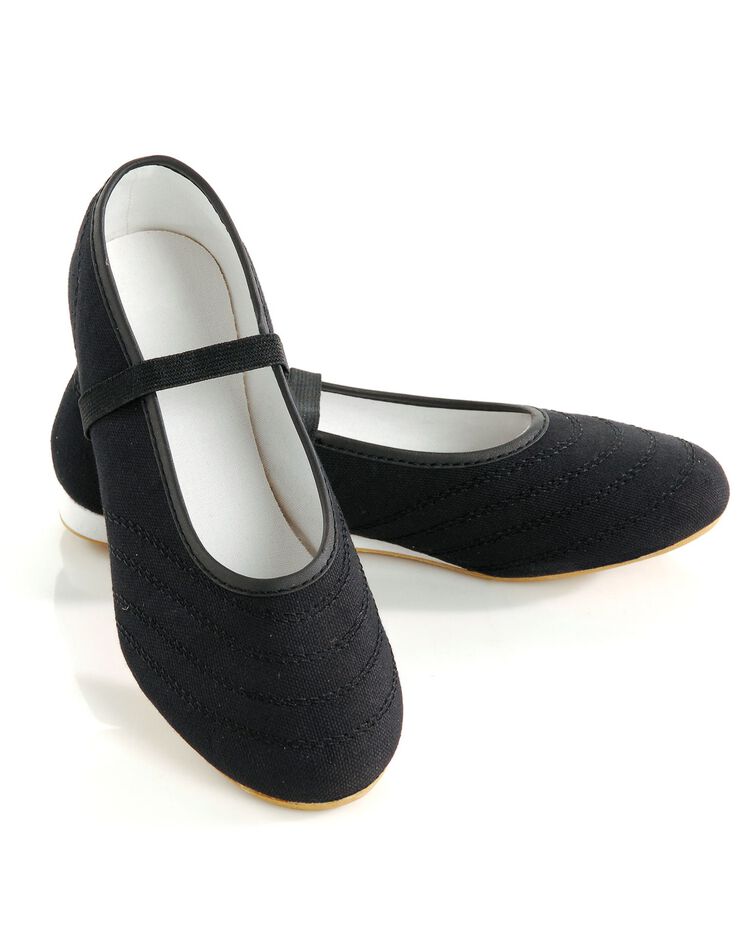 Ballerines élastiquées (noir) Ballerines élastiquées (noir)