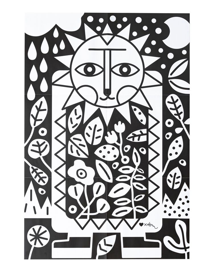 Poster à colorier, collection enfant LEM (noir / blanc) Poster à colorier, collection enfant LEM (noir / blanc)
