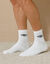 Mi-chaussettes sport - lot de 3 paires (blanc)