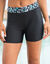 Short long de bain ceinture imprimée Upala (noir / turquoise)