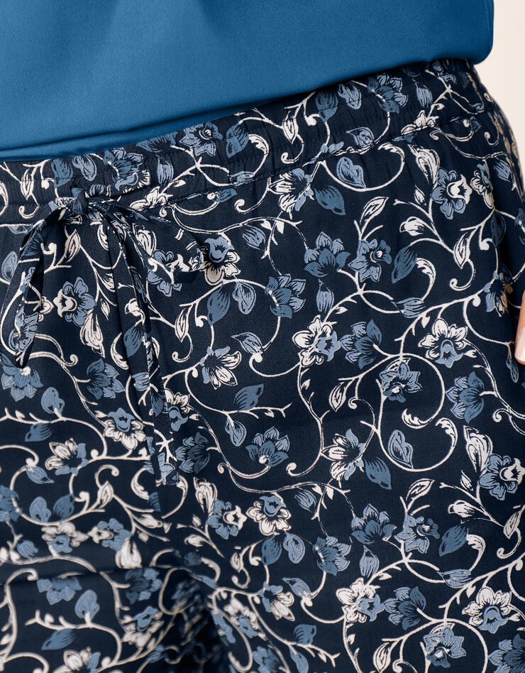 Pantalon large imprimé (indigo / bleu) Pantalon large imprimé (indigo / bleu)