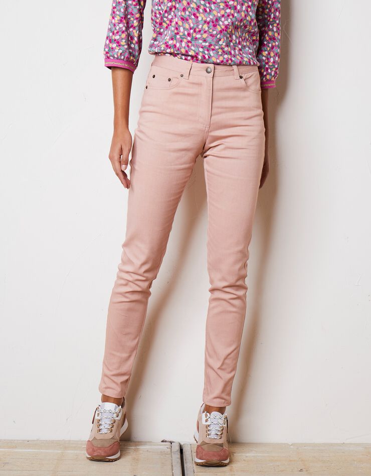 Pantalon fuselé couleur (rose poudré) Pantalon fuselé couleur (rose poudré)