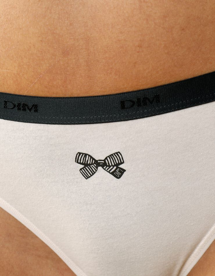 Slip "Les Pockets" coton stretch imprimé "noeuds" Lot de 3 +1 GRATUIT(1) (noir) Slip "Les Pockets" coton stretch imprimé "noeuds" Lot de 3 +1 GRATUIT(1) (noir)