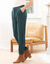 Pantalon 7/8ème, velours (bleu pétrole)